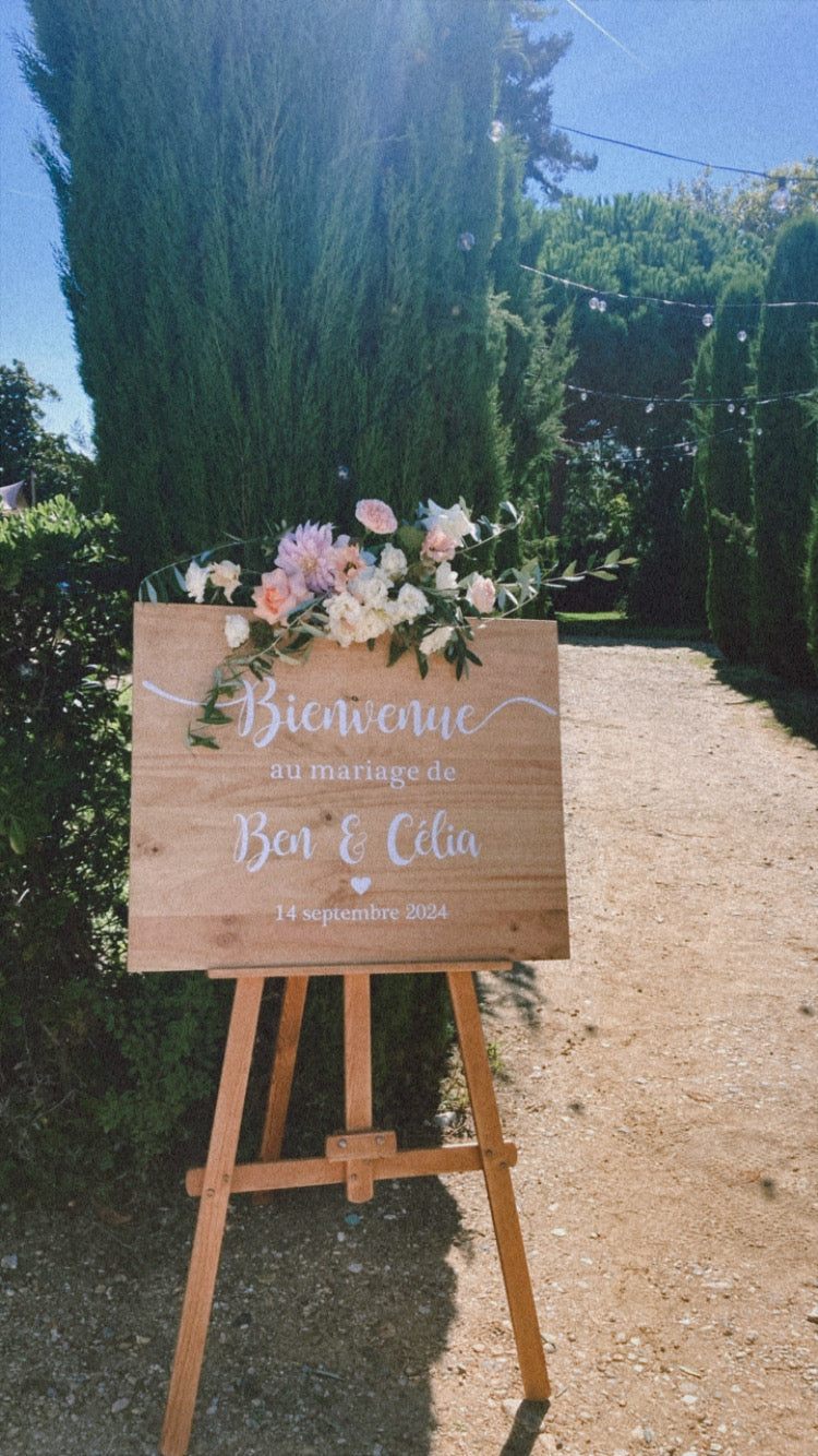 Panneau de bienvenue personnalisable