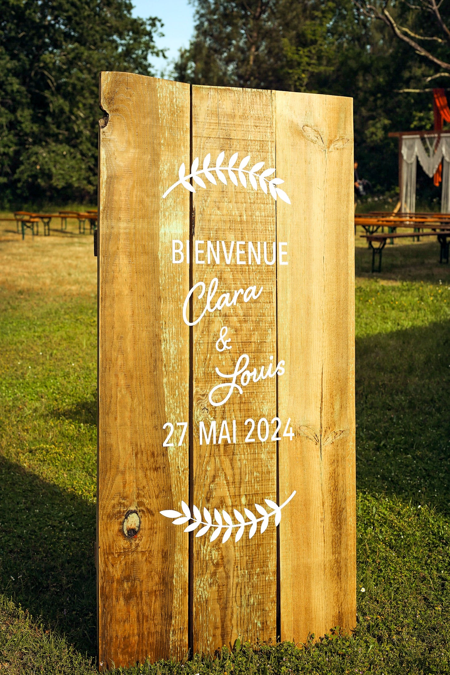 Panneau de bienvenue personnalisable