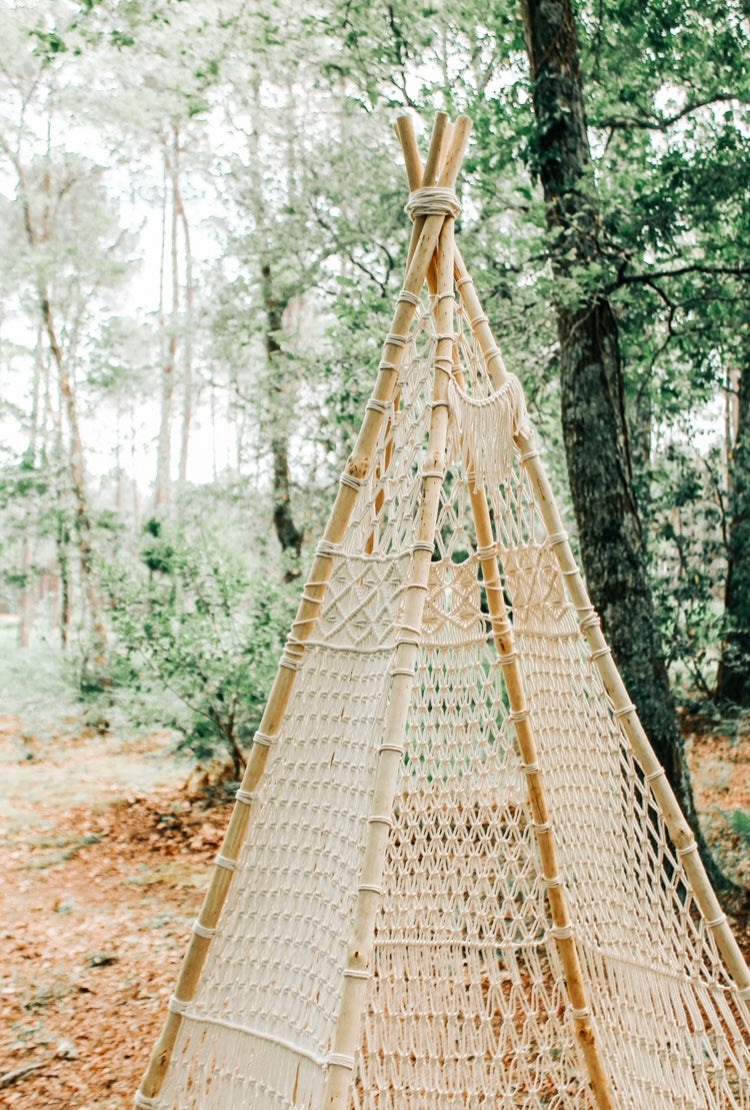Tipi en macramé
