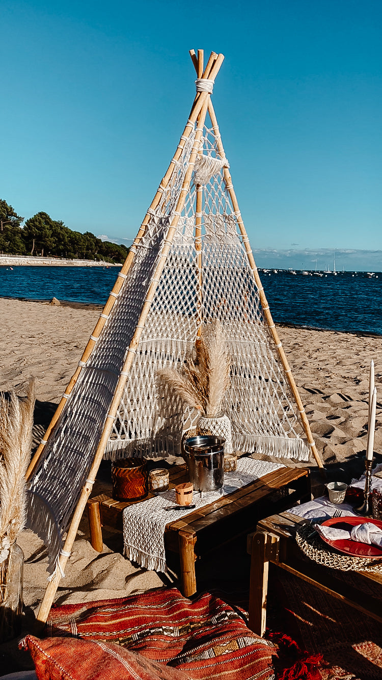 Tipi en macramé