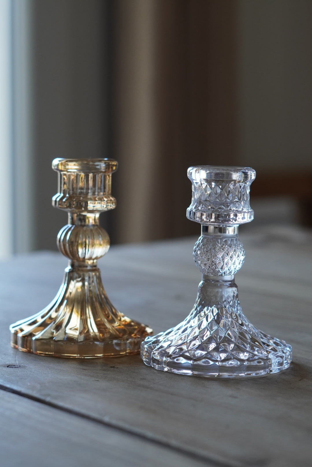 Bougeoir en verre