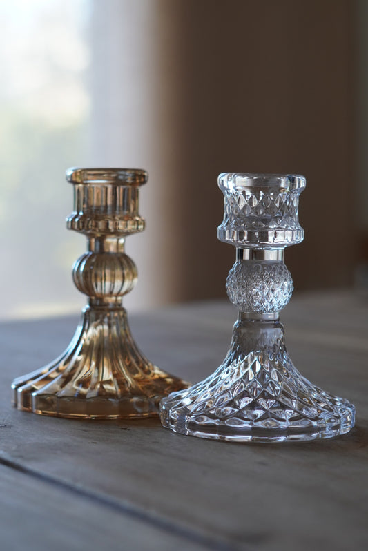 Bougeoir en verre
